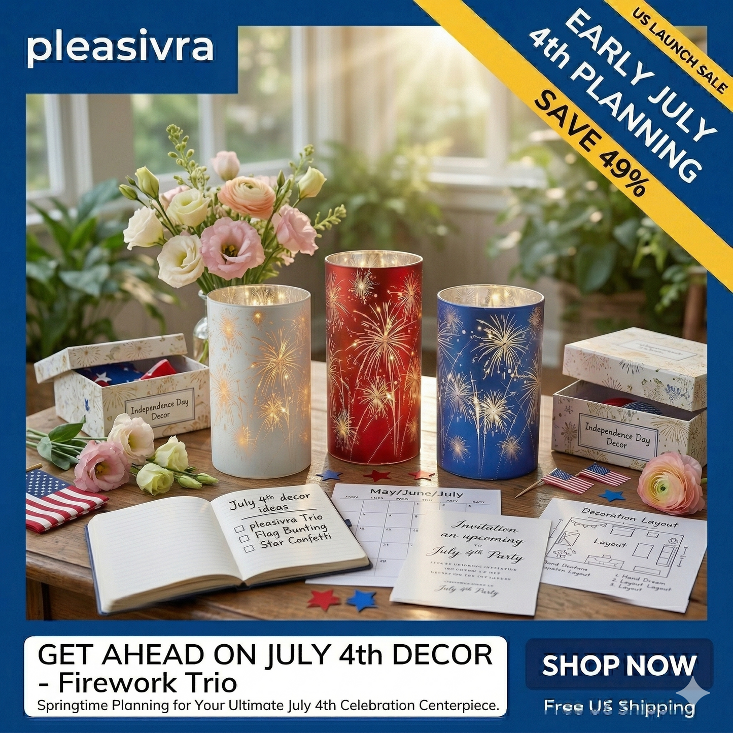 Made in the USA & Shipped Directl🇺🇸-Celebration Firework Lanterns –Last Day of Promotion: 50% Off
