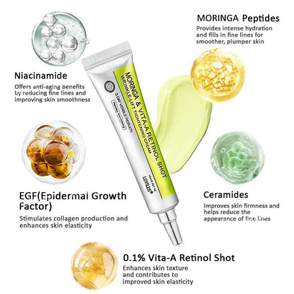 [🔥Last Day 50% OFF] LOVILDS™ Moringa & Retinol Shot - Eraser for Deep Wrinkles, Sagging Jowls & Puffy Eyes