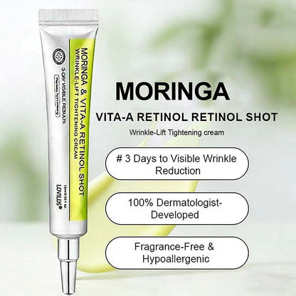 [🔥Last Day 50% OFF] LOVILDS™ Moringa & Retinol Shot - Eraser for Deep Wrinkles, Sagging Jowls & Puffy Eyes