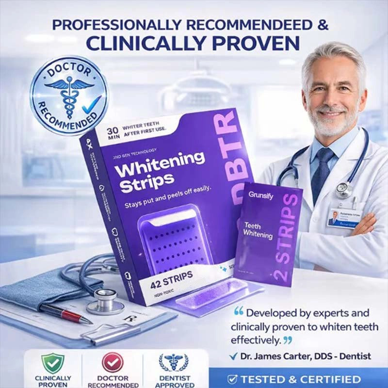 🦷 Grunsify Glow Care Strips | On-the-Go Brightening Magic