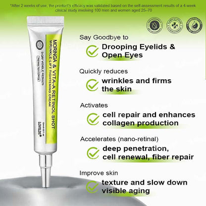 [🔥Last Day 50% OFF] LOVILDS™ Moringa & Retinol Shot - Eraser for Deep Wrinkles, Sagging Jowls & Puffy Eyes