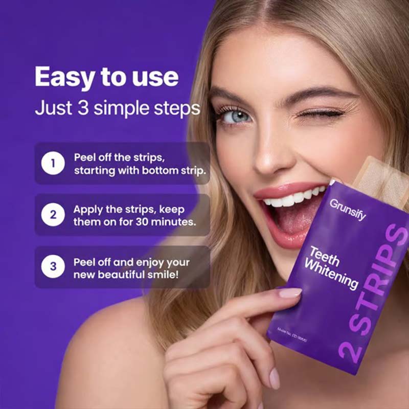 🦷 Grunsify Glow Care Strips | On-the-Go Brightening Magic