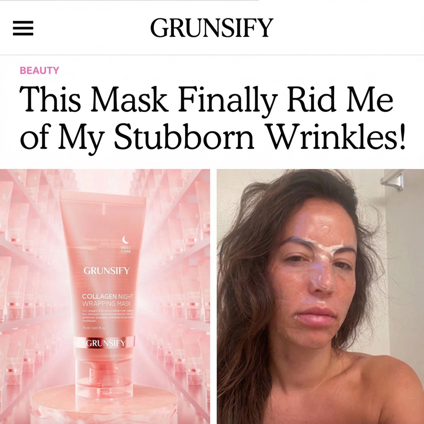 Grunsify™ ~ Collagen Night Mask