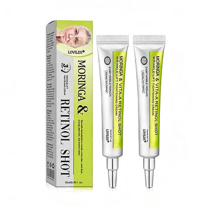 [🔥Last Day 50% OFF] LOVILDS™ Moringa & Retinol Shot - Eraser for Deep Wrinkles, Sagging Jowls & Puffy Eyes
